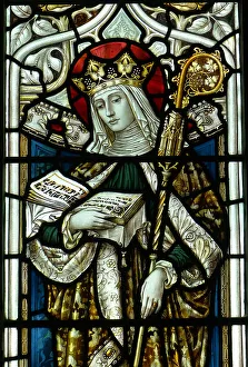 Saint Ethelburga. Creator: Unknown Master