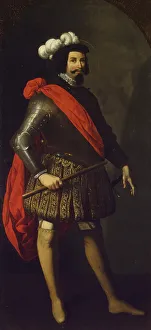 Ferdinand Iii Prints: Saint Ferdinand III of Castile, ca 1630-1634. Artist: Zurbaran, Francisco, de (1598-1664)