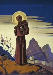 Friar Prints: Saint Francis, 1932. Artist: Nicholas Roerich