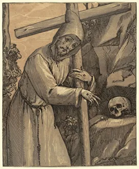 Andrea Andriano Prints: Saint Francis of Assisi, 1591. Creator: Andrea Andreani