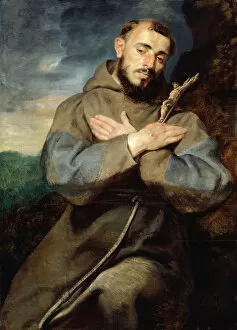 Francis St Collection: Saint Francis, c. 1615. Creator: Peter Paul Rubens