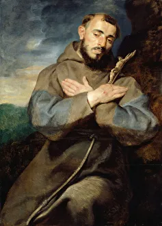 Franciscans Prints: Saint Francis, c. 1615. Creator: Peter Paul Rubens