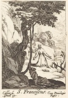 Assisi St Francis Of Collection: Saint Francis, c. 1632. Creator: Jacques Callot