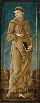 Tonsure Prints: Saint Francis [far left panel], c. 1470 / 1480. Creator: CosmeTura