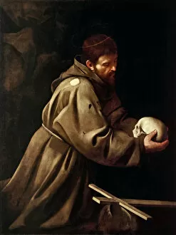 Assisi Gallery: Saint Francis in Meditation, c1608-1610