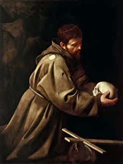 Assisi Gallery: Saint Francis in Meditation, c1608-1610