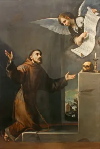Franciscan Prints: Saint Francis receives the Stigmata