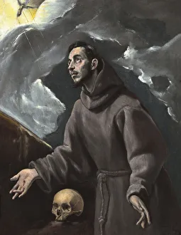 Stigmatisation Prints: Saint Francis receiving the Stigmata, 1580
