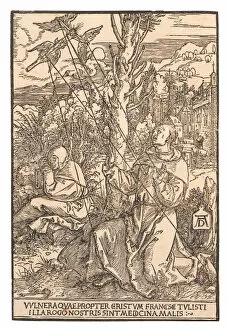 Assisi Gallery: Saint Francis Receiving the Stigmata, c. 1505. Creator: Dürer, Albrecht (1471-1528)
