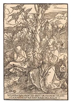 Friars Minor Prints: Saint Francis Receiving the Stigmata, c. 1505. Creator: Dürer, Albrecht (1471-1528)