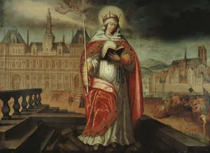 4th Arrondissement Prints: Saint Geneviève, patron of Paris