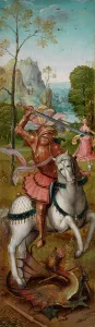 Saint George, 1519. Creator: Master of the Antwerp Adoration