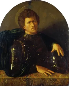 Devotion Prints: Saint George?, after 1540. Creator: Copy after Dosso Dossi