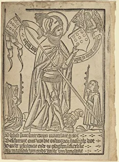 1490 Prints: Saint George (?), c. 1490. Creator: Unknown