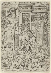 Da Modena Nicoletto Prints: Saint George, c. 1510. Creator: Nicoletto da Modena