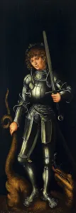 Armor Prints: Saint George, ca 1514. Creator: Cranach, Lucas, the Elder (1472-1553)