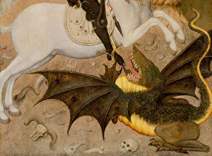 Saint George and the Dragon, 1434 / 35. Creator: Bernat Martorell