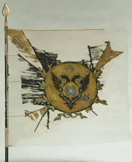 Banners And Standards Prints: Saint George Flag of the Infantry Regiment at the Time of Catherine II