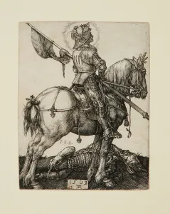 Clark Art Institute Prints: Saint George On Horseback, 1505-08. Creator: Albrecht Durer