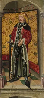 Rhineland Prints: Saint George and Saint Sebastian, ca. 1480. Creator: Unknown