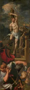 Post Prints: Saint George tortured, c1570-1590s. Creator: Ambrosius Francken I