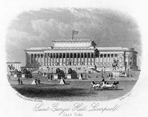 Saint Georgess Hall Prints: Saint Georges Hall, Liverpool, 1 January 1875