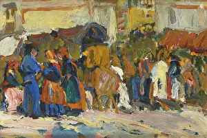 Funfair Prints: In Front of Saint George's in Lviv (Sketch)