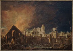 6th Arrondissement Prints: Saint-Germain fair during the fire (night of March 16 to 17)