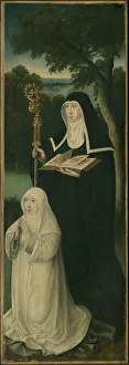 Clergy Gallery: Saint Gertrude of Nivelles and an Augustinian Canoness, 1525 / 50. Creator: Unknown