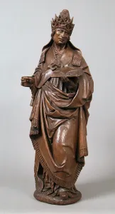 Rhineland Prints: Saint Gregory as Pope, German, ca. 1500. Creator: Unknown