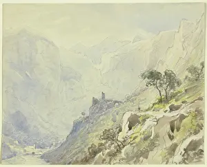 Saint Guilhem le Desert, (1841?). Creator: Carl Morgenstern