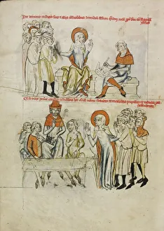 Caring Prints: Saint Hedwig Reducing the Feudal Tax of Her Subjects; Saint Hedwig Assuring the Defense