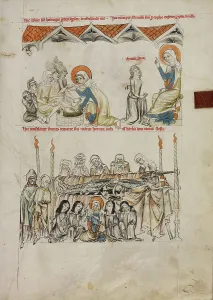 St Hedwig Prints: Saint Hedwig Washing the Feet of Lepers: The Burial of Saint Hedwig's Husband Heinrich