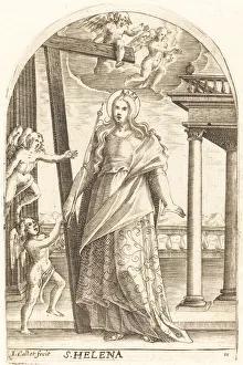 Flavius Valerius Constantinus Prints: Saint Helen, 1608 / 1611. Creator: Jacques Callot