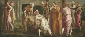 Giacomo Tintoretto Gallery: Saint Helen Testing the True Cross, c. 1545. Creator: Jacopo Tintoretto