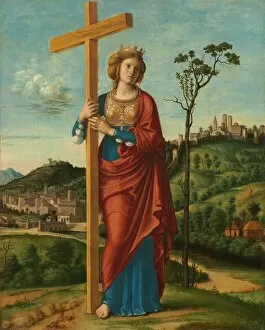 Chest Plate Gallery: Saint Helena, c. 1495. Creator: Giovanni Battista Cima da Conegliano