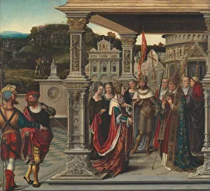 Saint Helena before the Pope in Rome, ca 1510-1520. Creator: Orley, Bernaert, van (1488-1541)