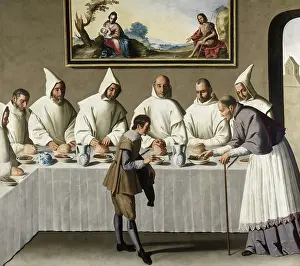 De 1598 1664 Prints: Saint Hugh in the Carthusian Refectory