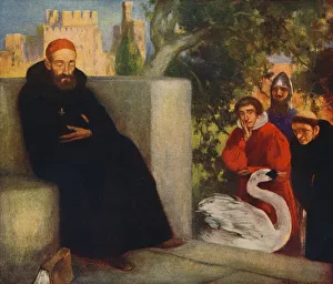 Saint Hugh of Lincoln and the Swan, 1912. Artist: Winifred Mary Letts