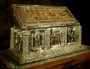 Saint Isidore reliquary box in silver gilt, preserved in the Real Collegiate Church