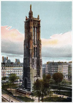 Saint-Jacques Tower, Paris, c1900