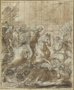 James St Prints: Saint James Defeating the Infidels, 17th or 18th century. Creator: Unknown
