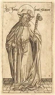 James The Apostle Gallery: Saint James the Great, c. 1470 / 1480. Creator: Israhel van Meckenem