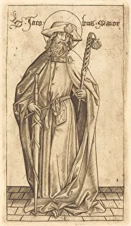 Saint James the Great, c. 1470/1480. Creator: Israhel van Meckenem Saint James the Great, c. 1470/1480. Creator: Israhel van Meckenem