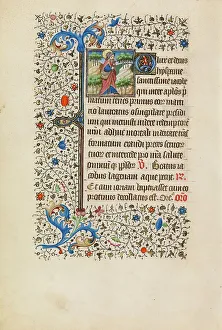 Seashell Prints: Saint James as a Pilgrim with a Purse and a Staff; Book of Hours