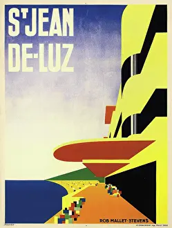 Art Deco Prints: Saint-Jean-de-Luz, 1928. Creator: Mallet-Stevens, Robert (1886-1945)