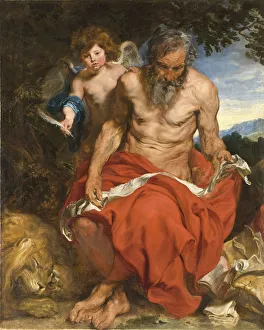Van 1599 1641 Prints: Saint Jerome, 1618-1619. Artist: Dyck, Sir Anthonis, van (1599-1641)