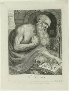 Jerome Saint Prints: Saint Jerome, 1693. Creator: Antoine Masson