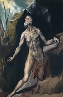 St Jerome Collection: Saint Jerome, c. 1610 / 1614. Creator: El Greco