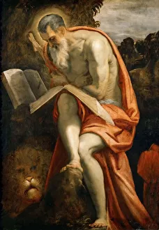 Anchorite Collection: Saint Jerome, ca 1573-1575. Creator: Tintoretto, Jacopo (1518-1594)